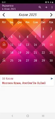 Türkiye Takvimi android App screenshot 0