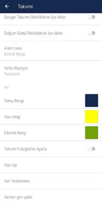 Türkiye Takvimi android App screenshot 3